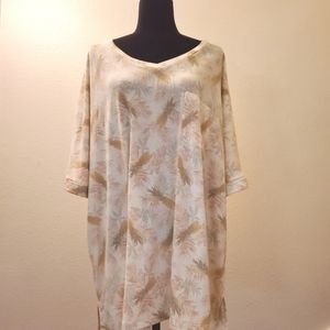 New With Tags Cheeky's Brand Plus Size 3XL Pineapple Pocket Tee Stretchy Roomy